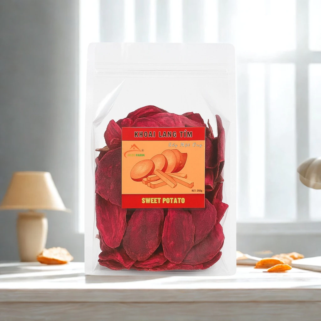 MIDIFARM ダラット特産 紫芋ドライスナック 500g