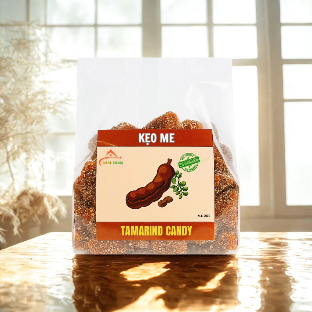 MIDIFARM ダラット名産 ピリ辛タマリンドキャンディ 400g (甘酸っぱ辛いおやつ)