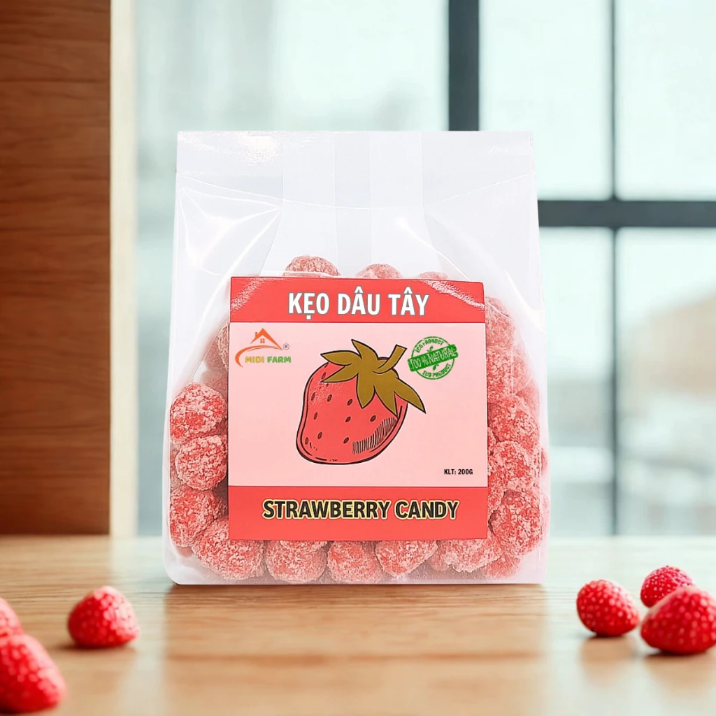 MIDIFARM ダラット産いちごキャンディ 400g | ベトナムお土産・おやつ