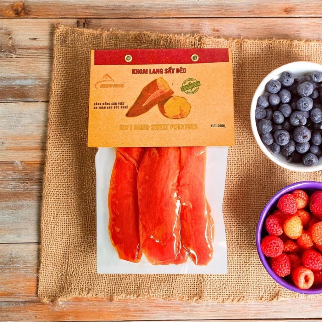 MIDIFARM ダラット特産 無加糖ソフトドライサツマイモ 200g