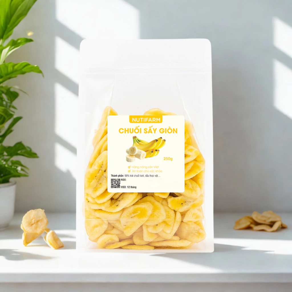 MIDIFARM ダラット特産 サクサクバナナチップス 500g