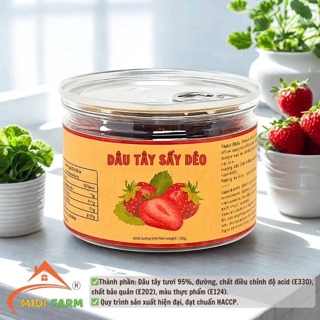 MIDIFARM ダラット特産 やわらかドライいちご 300g