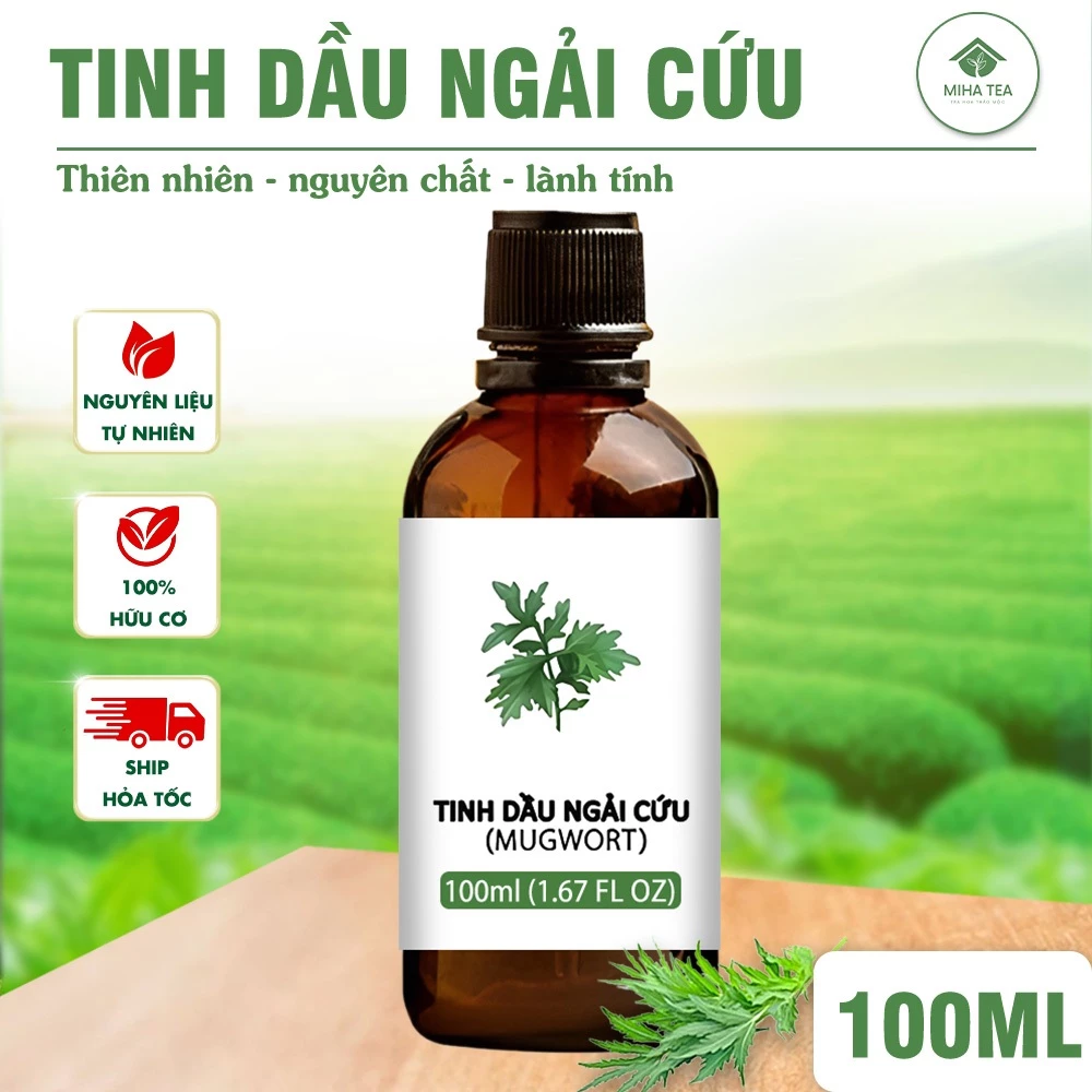 MIHA TEA 天然ヨモギ精油 100ml - 全身マッサージ、関節・筋肉の痛みに