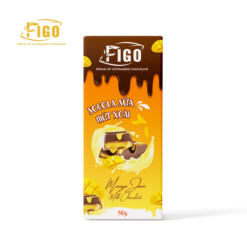 マンゴージャム入りミルクチョコレート50g FIGO