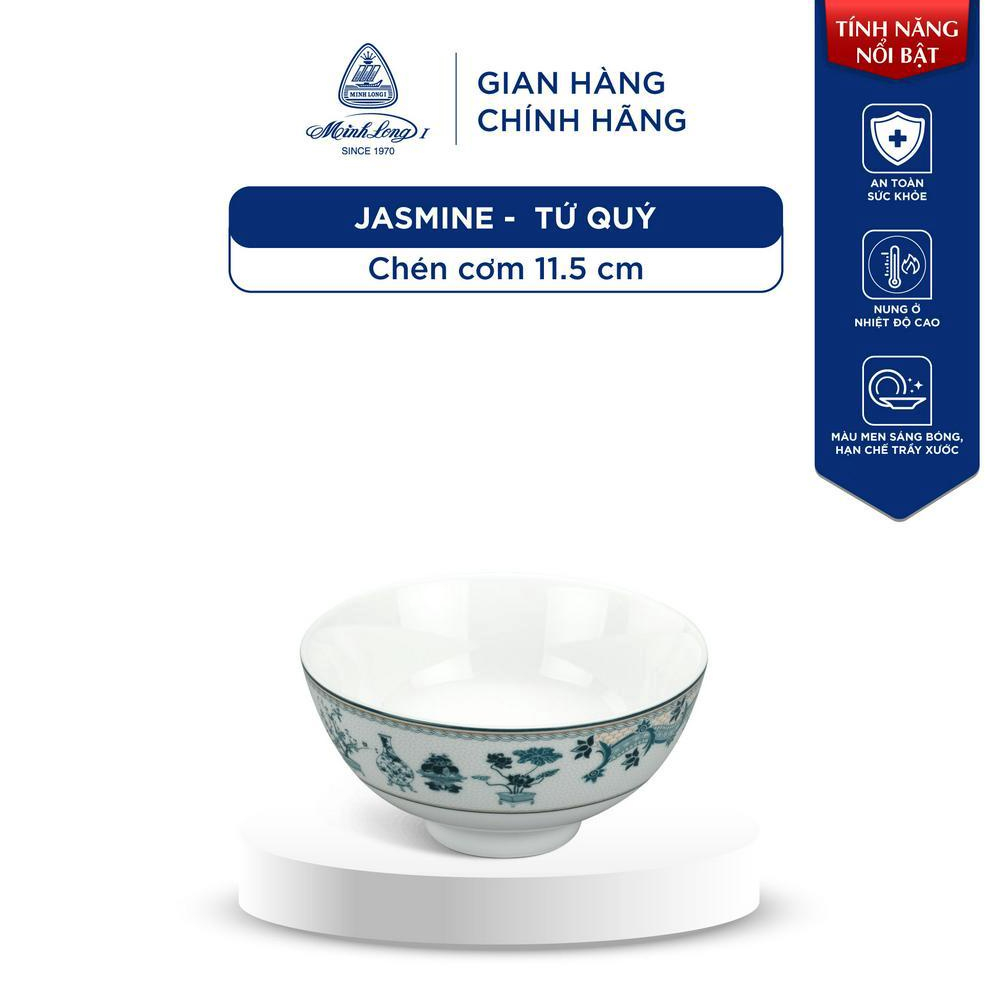 磁器茶碗 ライスボウル 11.5cm Jasmine - Tu Quy Minh Long