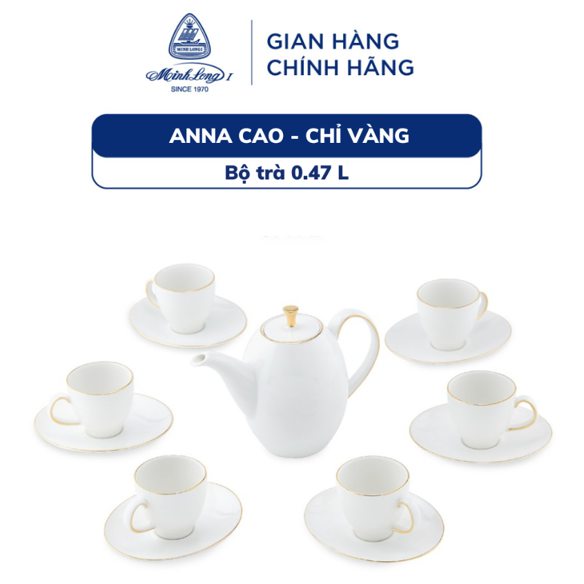 磁器ティーポットセット 0.47L Anna Cao Minh Long