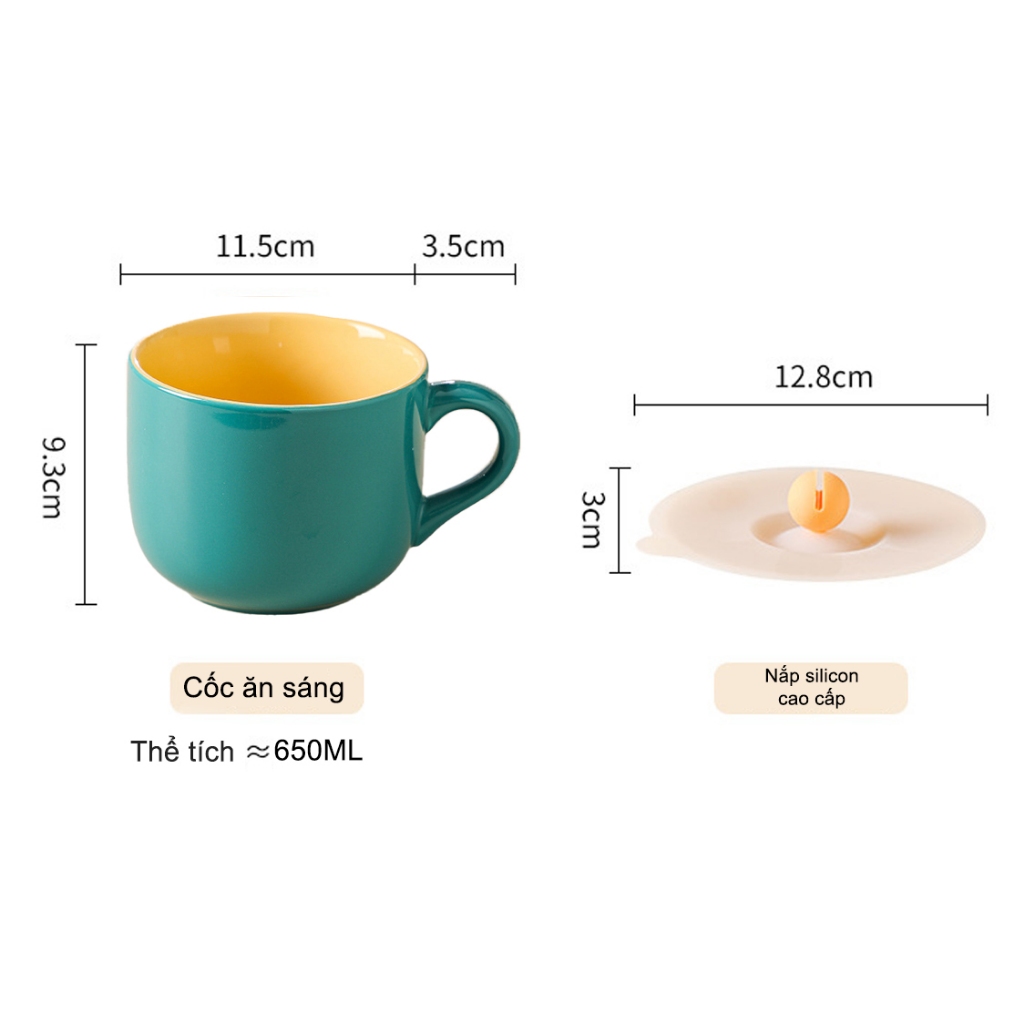 ミニコージー ミントシリーズ マグカップ 持ち手付き耐熱シンプルデザイン 650ml Mini.Cozy