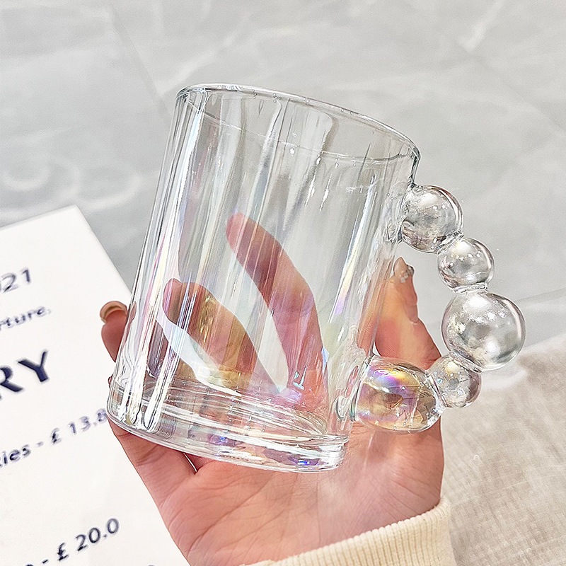 ミニコージー オリジナル ガラスコップ パール持ち手レトロ 350ml Mini.Cozy