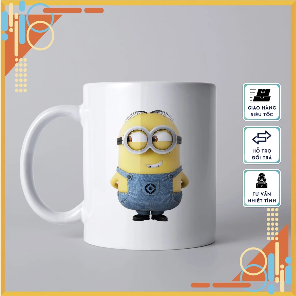 ミニオンズ公式セラミックマグカップ | Minionsファン必見!プリント入りホーロー風マグ、ギフトや日常使いに最適