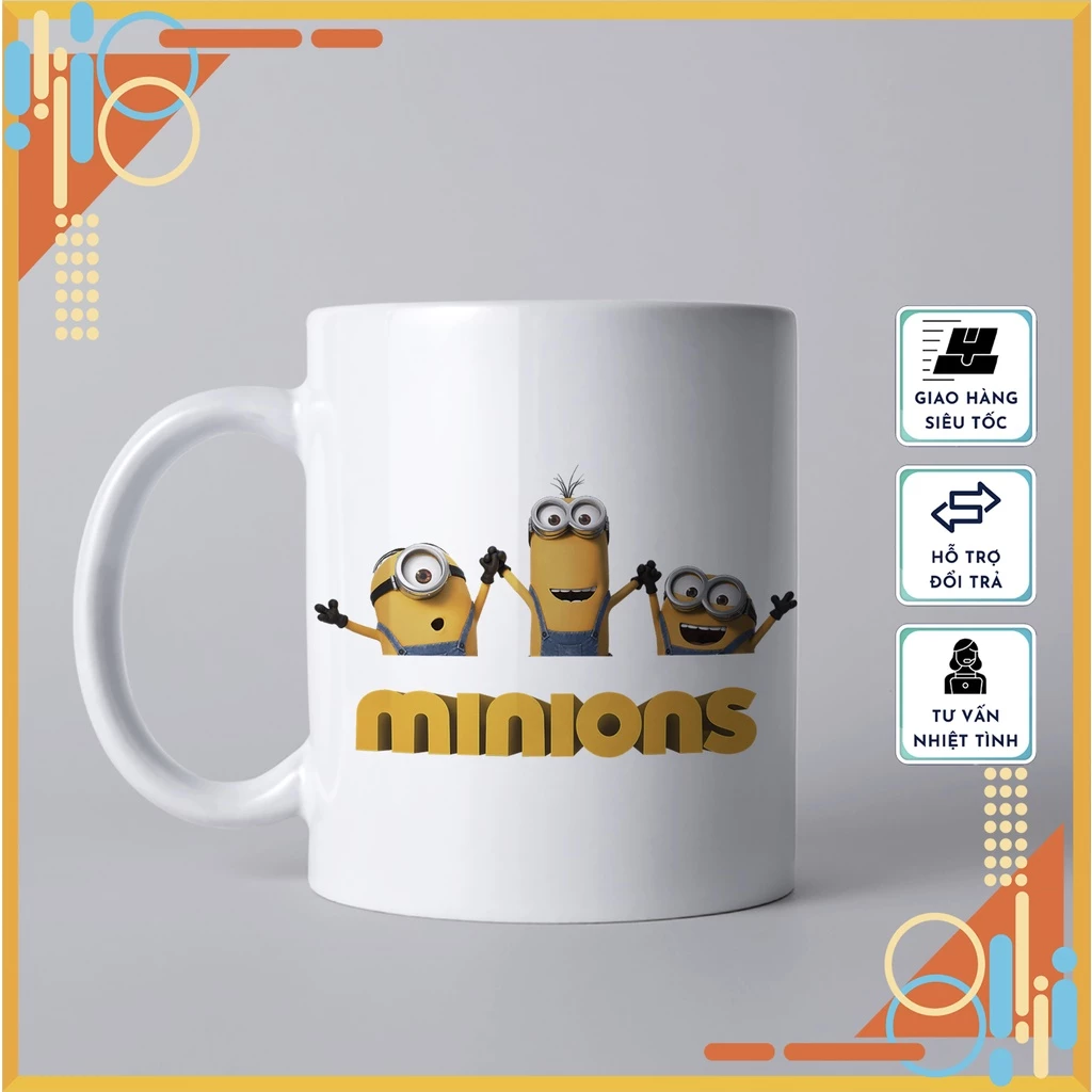 【ミニオンズファン必見！】限定デザイン マグカップ - 高品質陶器製、エナメル加工、ギフトに最適
