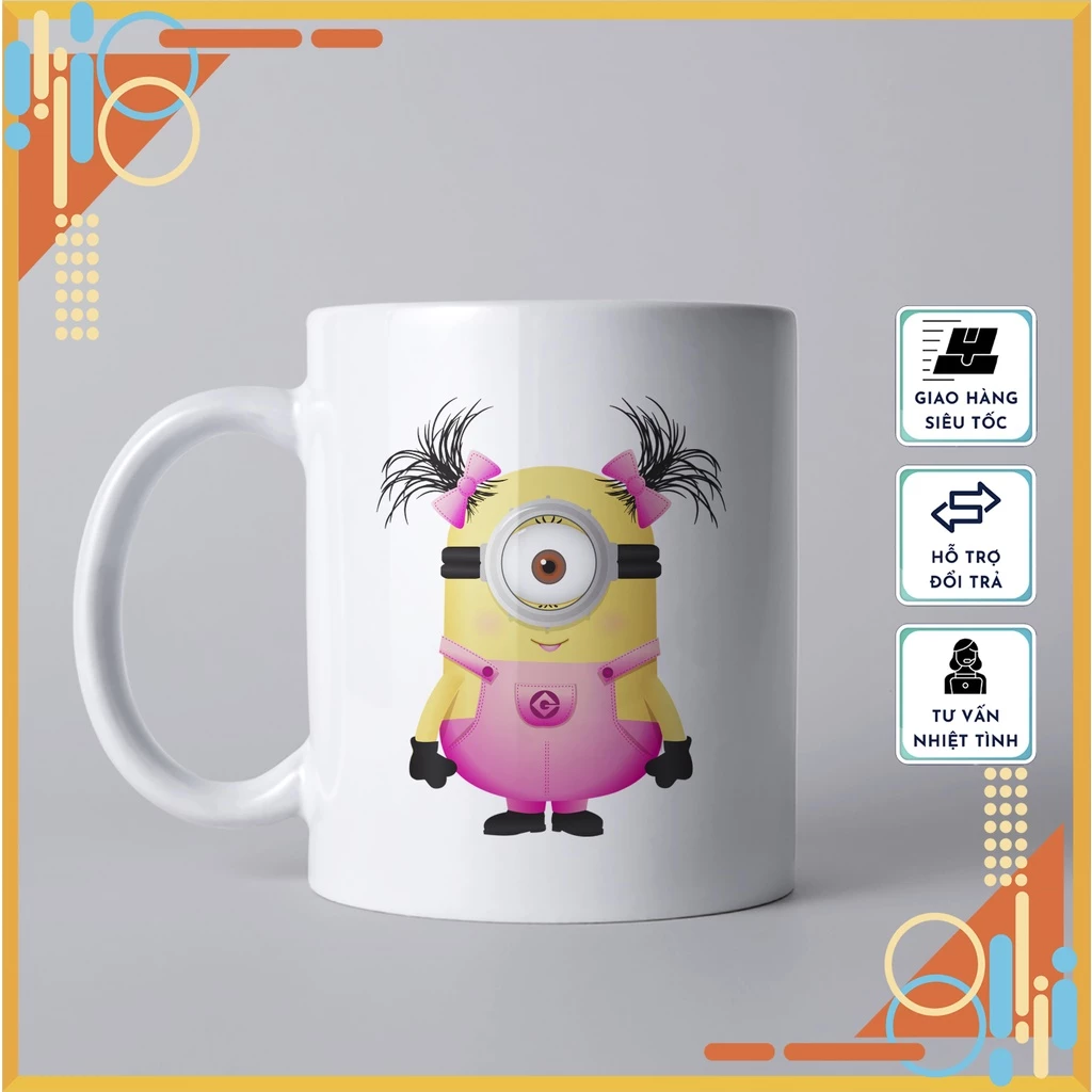 ミニオンズ公式コレクション:高品質セラミック製マグカップ - ギフト・日常使いに!