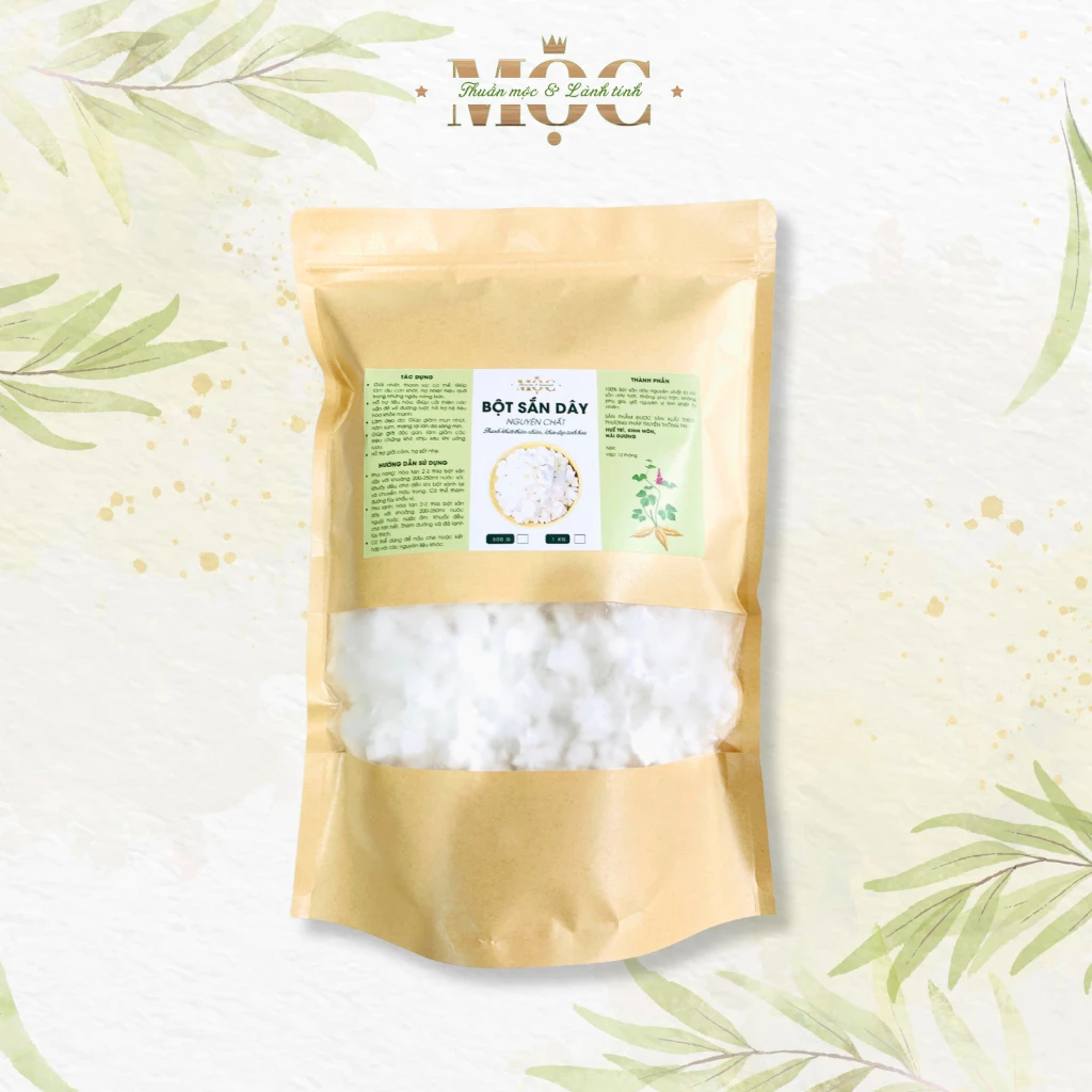 Mộcブランド 100%純正葛粉（サトイモ澱粉）1kgチャック袋入り - 体内浄化・美肌サポート