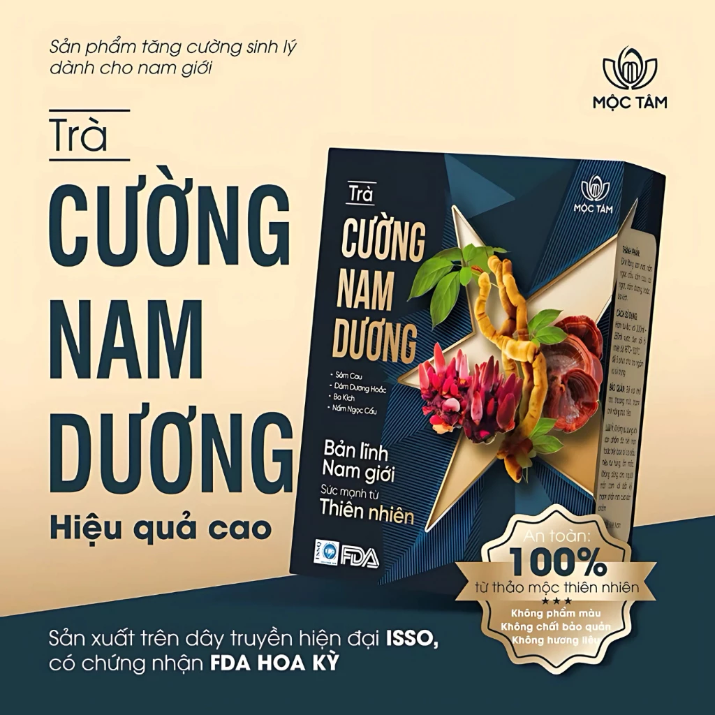 Mộc Tâmブランド 強壮・活力『Cường Nam Dương』男性用ハーブティー 30袋入