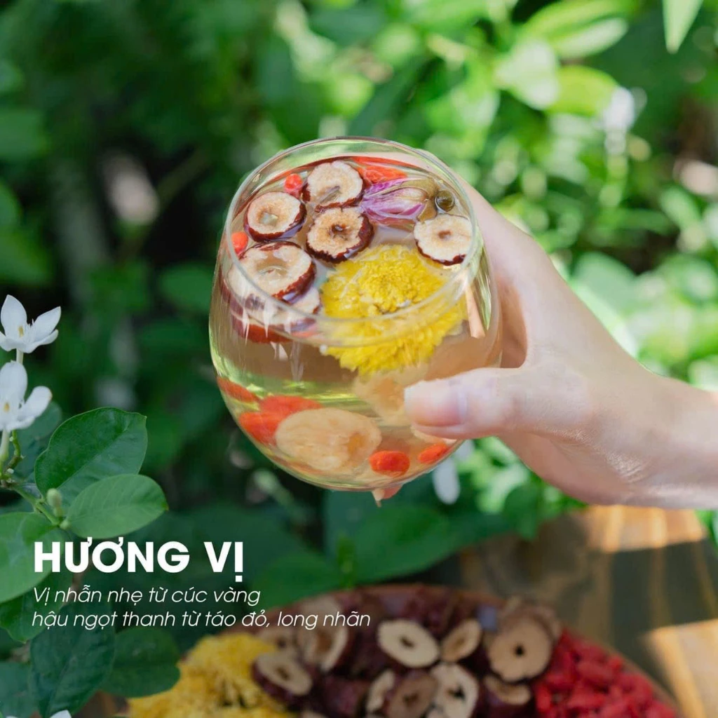 Mộc Trà Organic 厳選6種ハーブ配合 菊花美肌デトックスティー 15包セット - 肝臓ケア＆若返り