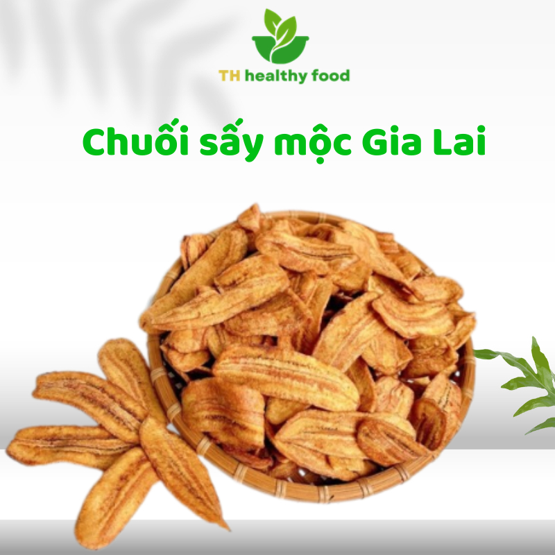 Moc Gia Lai 砂糖なしの乾燥バナナ、おいしいグレード 1 - 赤いバナナ 1Kg 袋