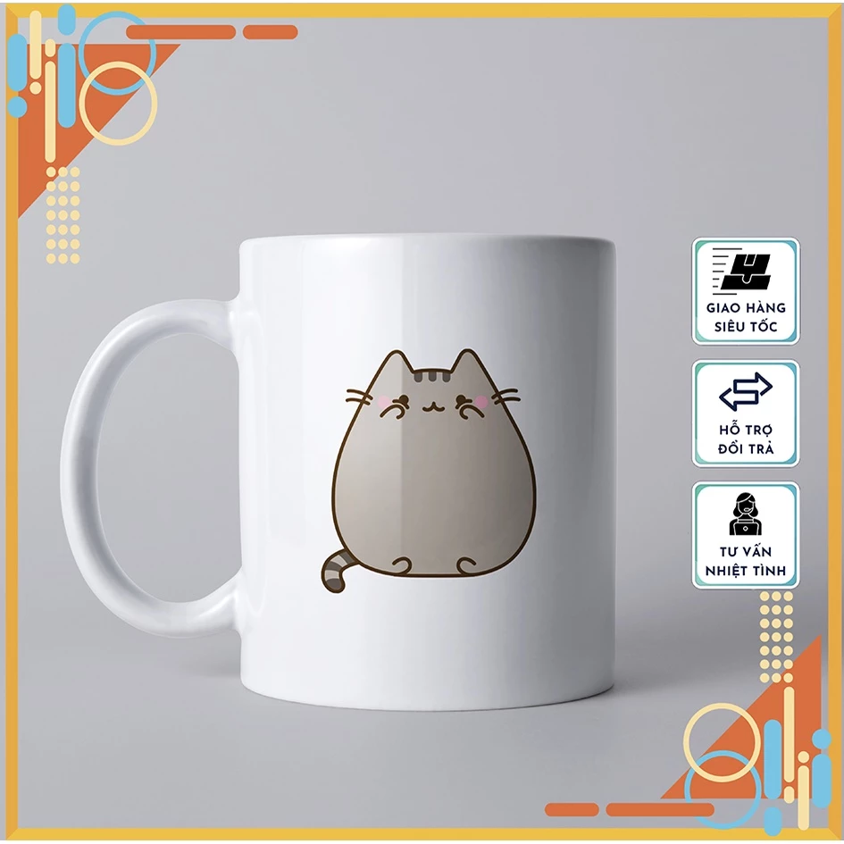Mẫu 07 - プーシンス（Pusheen）のかわいい陶器マグカップ - ギフト・普段使いに