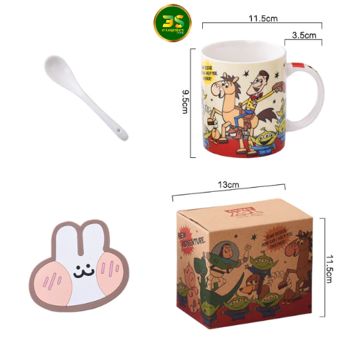 夢見るおとぎ話の世界へ！可愛い350ml陶器マグカップ【モデルB】