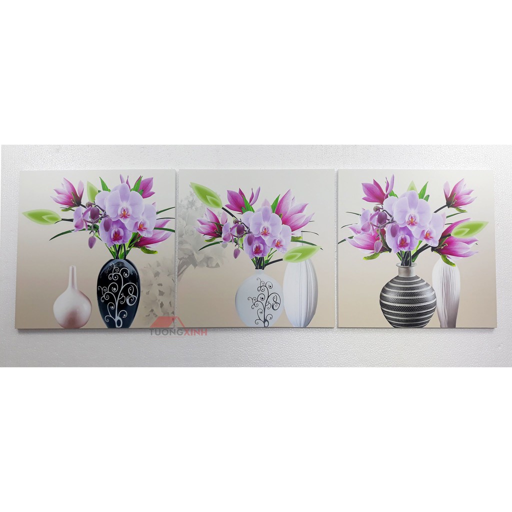 壁画 モダン 花 3枚セット TT819 Tuong Xinh