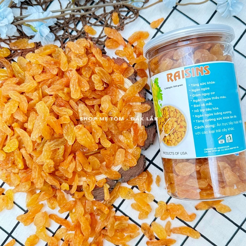 ママトムショップの完熟ゴールデンレーズン 500g (チャック付き袋)