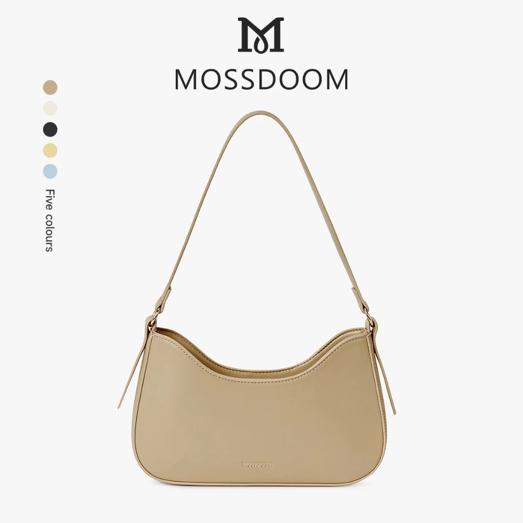 MOSSDOOM ダービーバッグ レディースハンドバッグ シンプル＆上品 着回し力抜群 ファッション小物 – アプリコット
