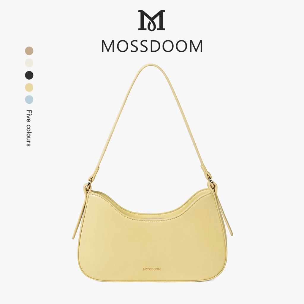 MOSSDOOM ダービーバッグ レディース シンプル ファッション トートバッグ - イエロー
