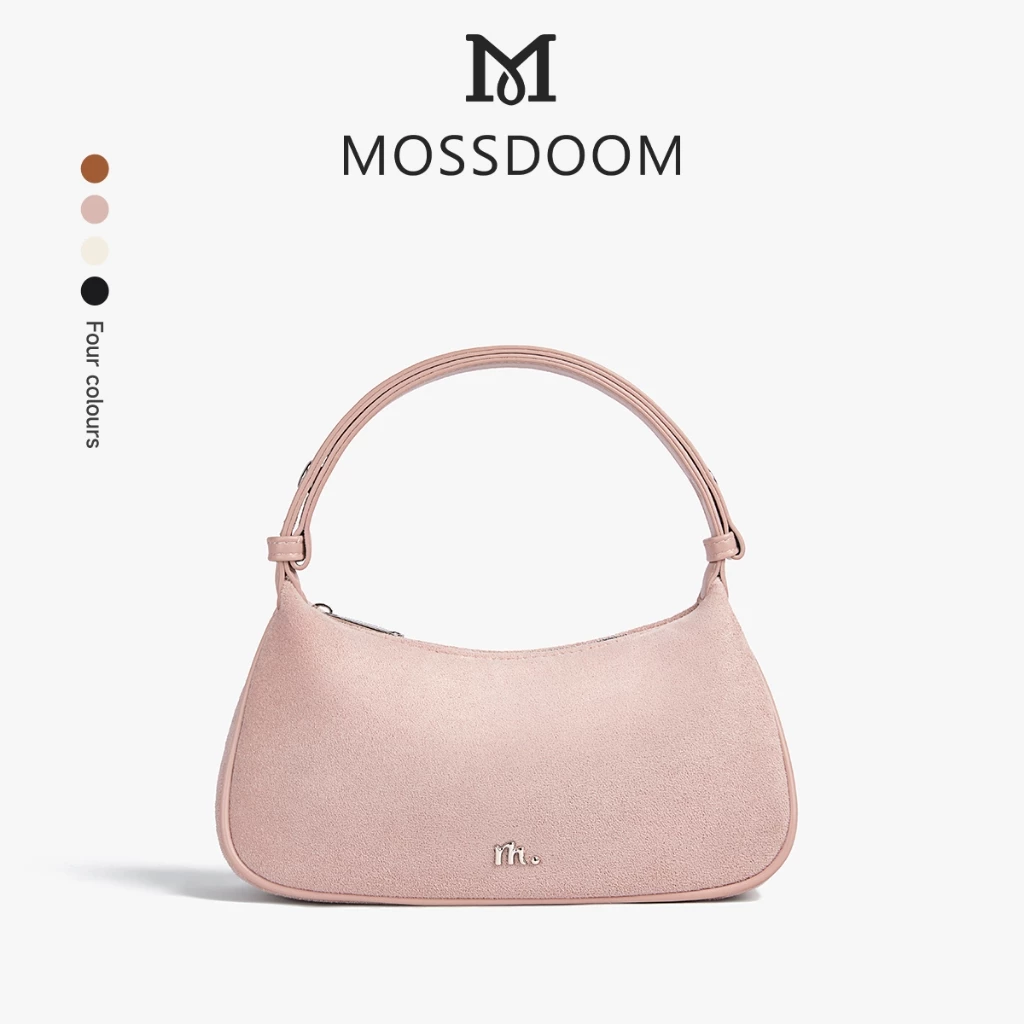 MOSSDOOM ドゥースバッグ レディース ミニマリスト ショルダーバッグ 調節可能ストラップ ライトピンク