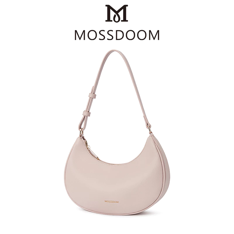 MOSSDOOM Kattie ムーンモチーフ ショルダーバッグ - シンプル＆エレガントなピンク