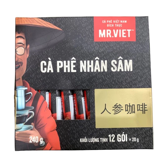 Mr.Viet 人参（高麗人参）インスタントコーヒー 20g x 12袋入り