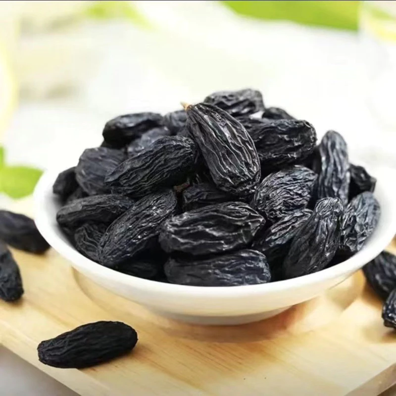 自然乾燥黒ぶどう 無添加クリーン製品 チャック袋入り 500g