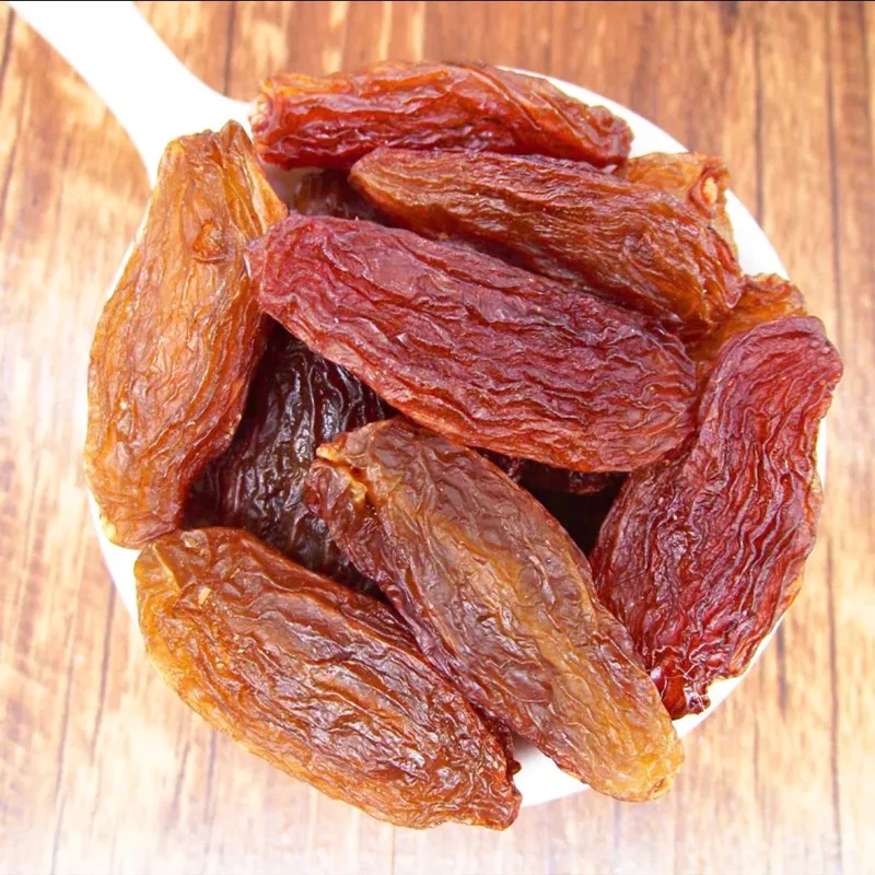 天然乾燥赤ぶどう 特大粒 250g ジップ袋入り - 甘くて美味しい、おやつ・お菓子作り・ギフトに