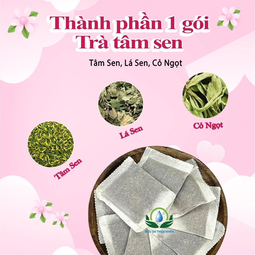 自然派スーパー天然素材 蓮芯茶 30ティーバッグ (3g x 30袋)