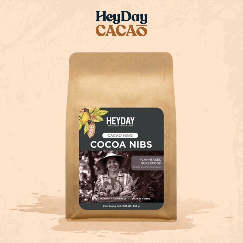 ナチュラルローストのカカオ豆 250g HeyDay CACAO