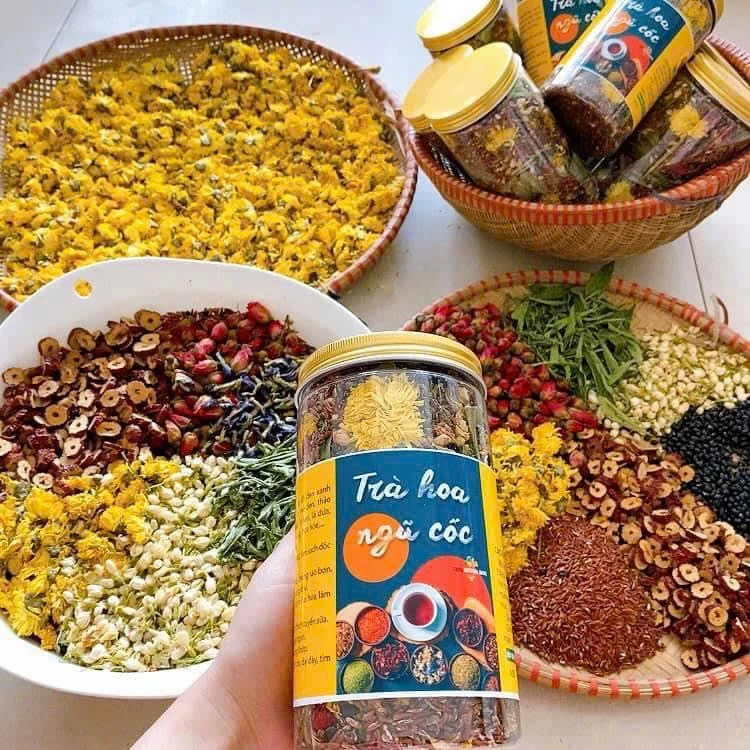 ネイチャーラボ 500g 花と五穀のブレンドティー – 安眠・肝機能サポート・デトックス・産後ケアに