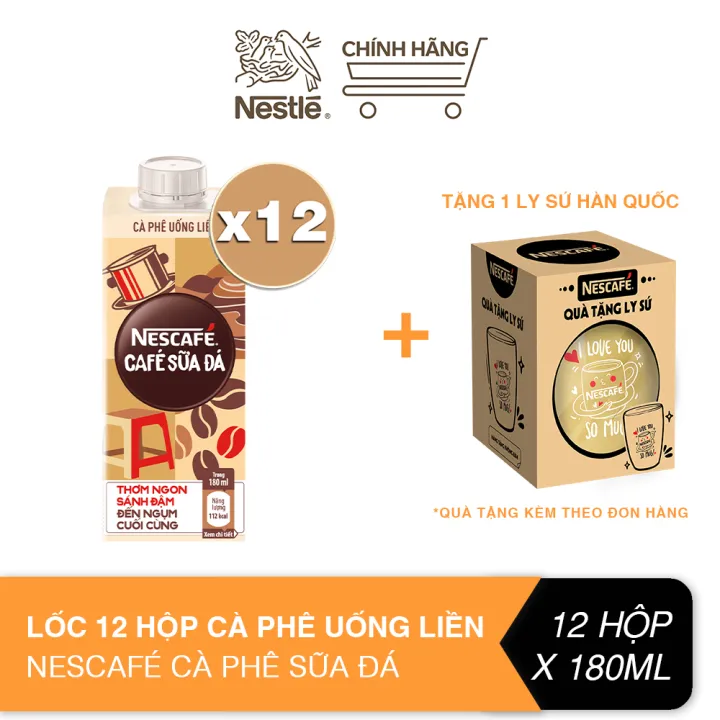 インスタントアイスミルクコーヒー 12箱(各180ml) NESCAFÉ