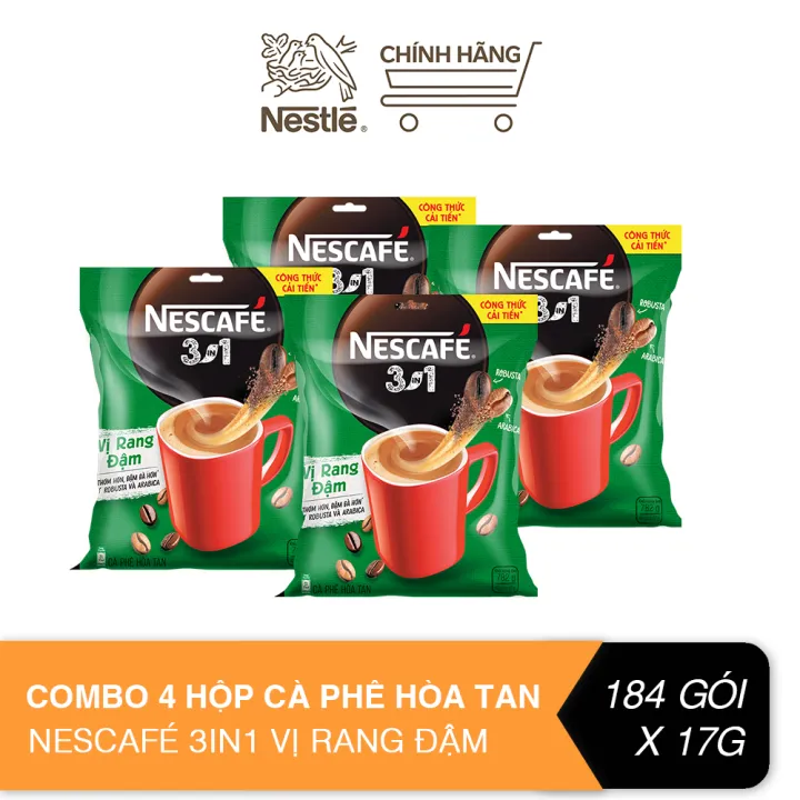 インスタントミルクコーヒー 3in1 ダークロースト 4個セット(各46袋×16g) NESCAFÉ