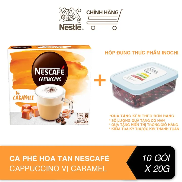 インスタントコーヒーカプチーノ キャラメル風味 20g×10袋 NESCAFÉ