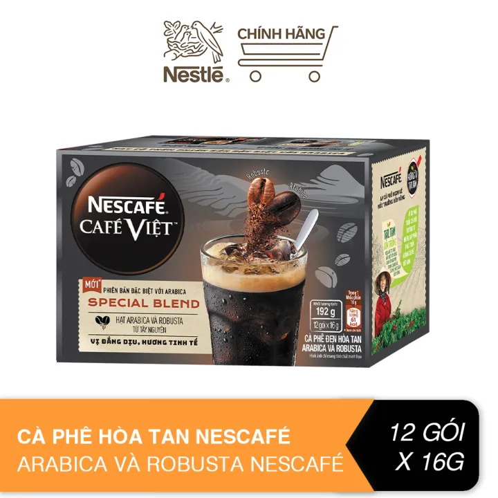 インスタントブラックコーヒー アラビカ種とロブスタ種 16g×12袋 NESCAFÉ