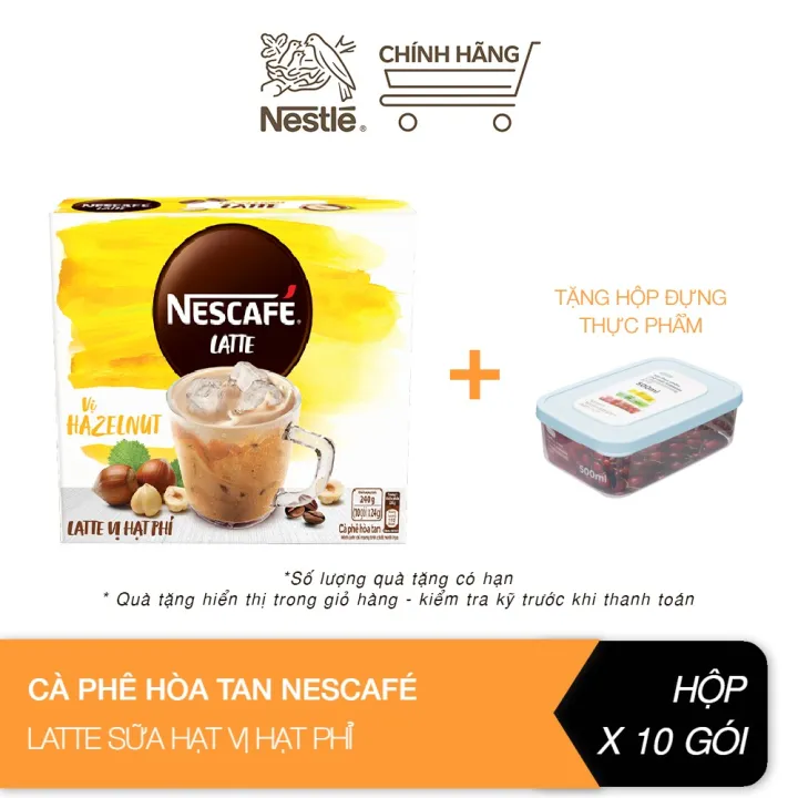 インスタントアイスミルクラテ ヘーゼルナッツ風味 24g×10袋 NESCAFÉ