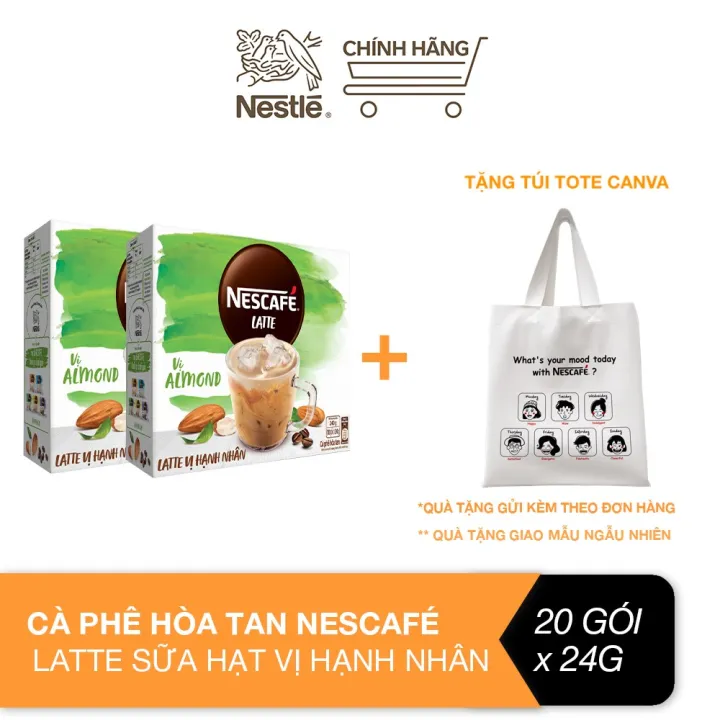 インスタントコーヒー アーモンドミルクラテ 2箱セット(各24g×10袋) NESCAFÉ