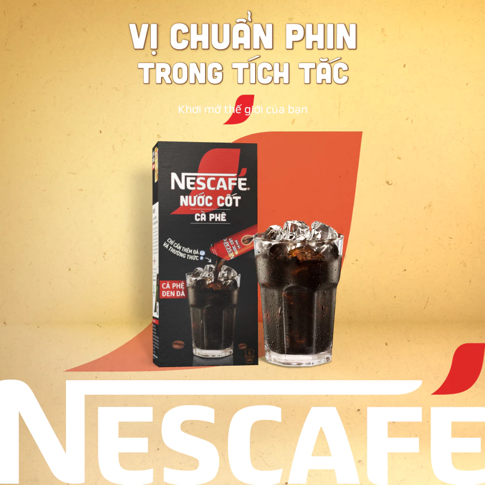 NESCAFÉ 濃縮アイスブラックコーヒー (5袋x75ml) - 本格ベトナムカフェ体験！