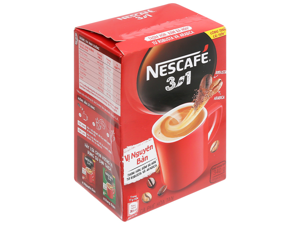 ネスカフェ インスタントコーヒー オリジナル 3in1(インスタントコーヒー、砂糖、ミルク)