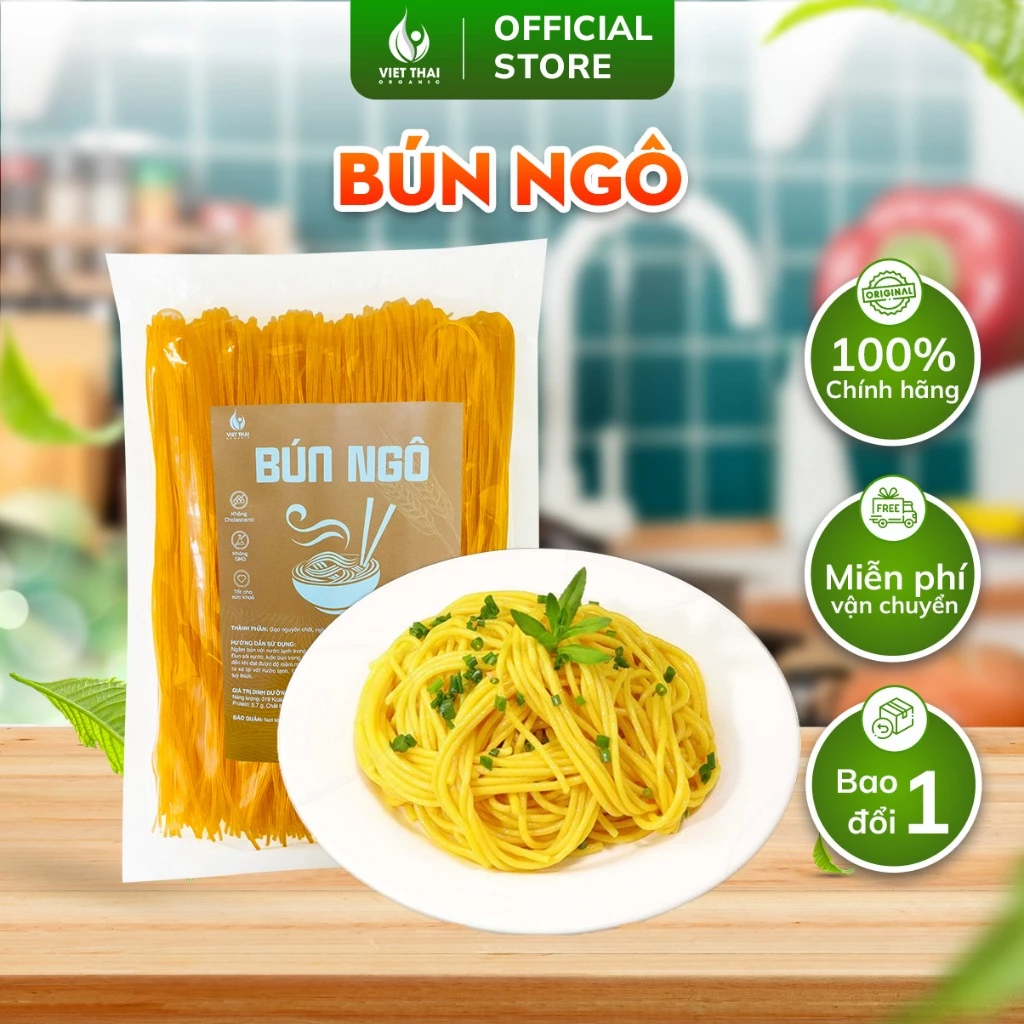 【新入荷】ベトタイオーガニック 天然コーン麺 500g – 無添加・イートクリーン・健康食に