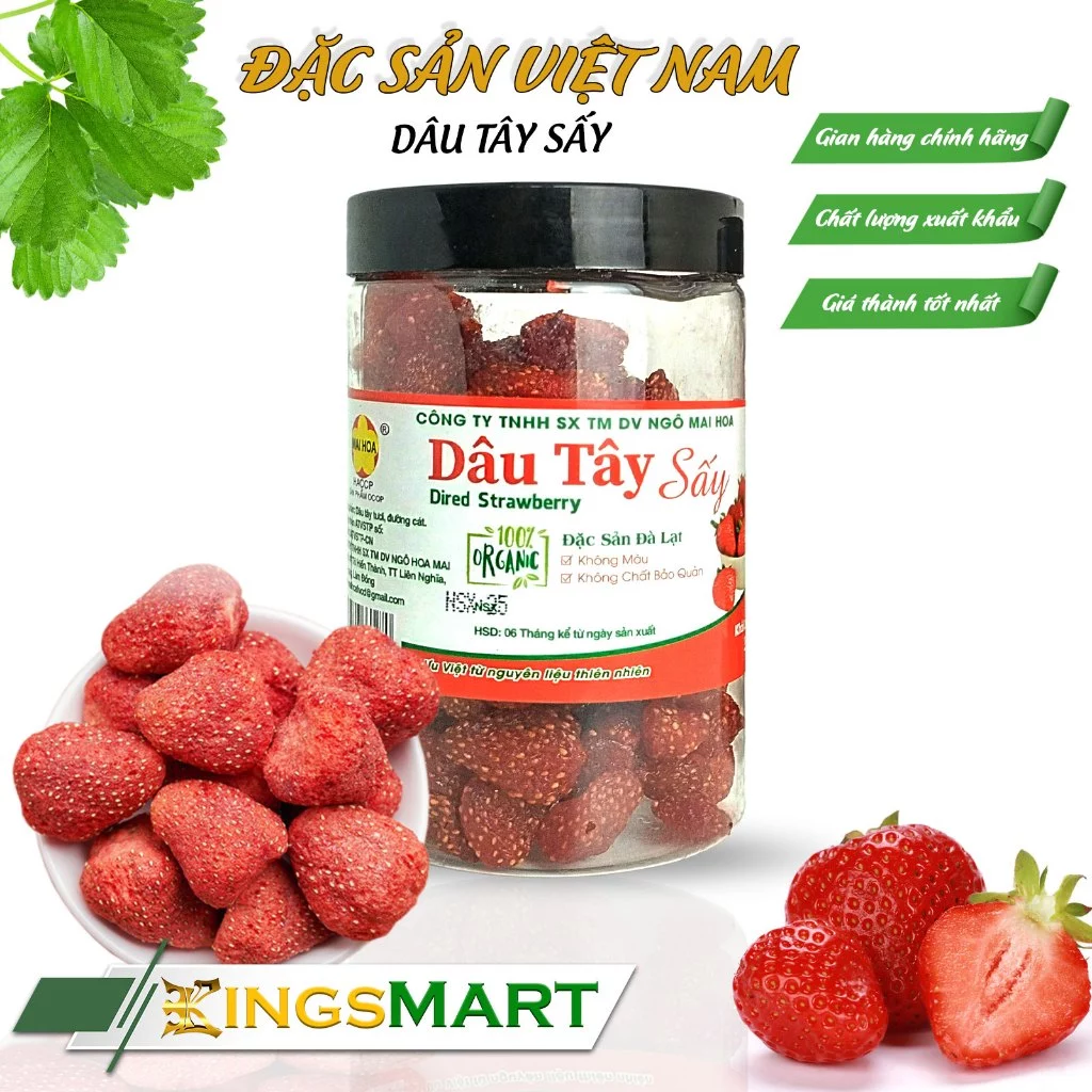 NGÔ MAI HOA ダラット産ソフトドライいちご 250g