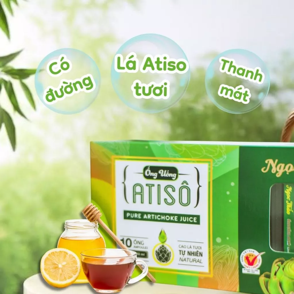 Ngoc Thao 甘味料入りアーティチョークエキスドリンク 10ml x 10本 - 肝臓デトックス・体熱冷却