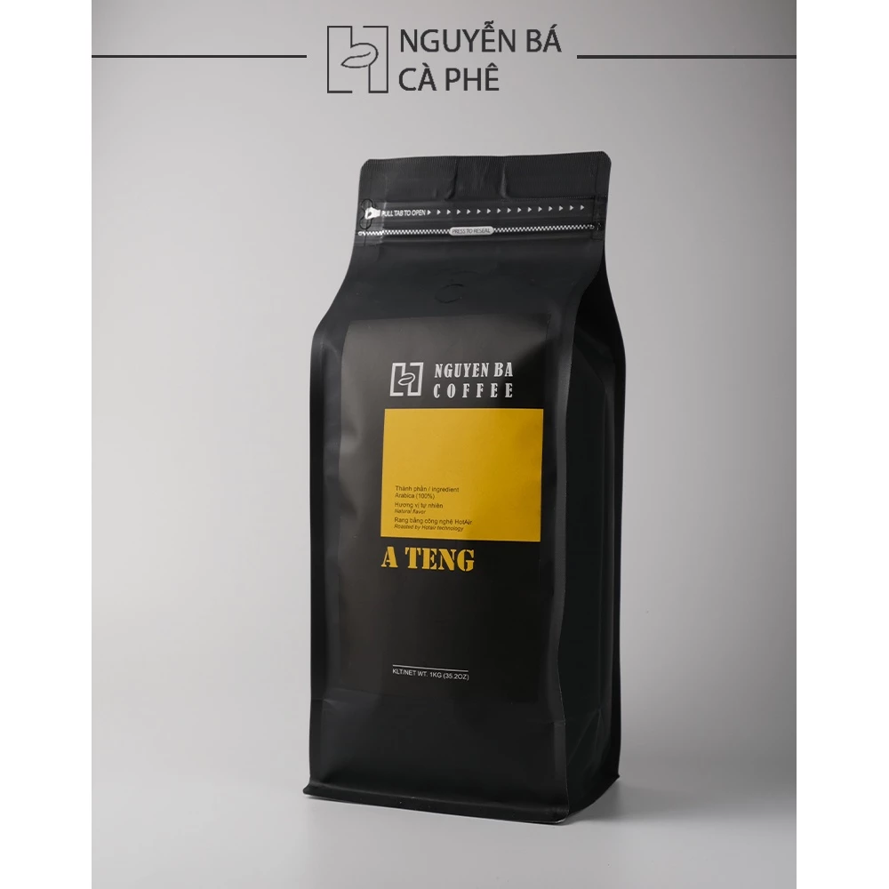 グエンバーコーヒー カウダット産アラビカ A TENG プレミアム焙煎コーヒー豆 (1000g) - フィルター抽出用