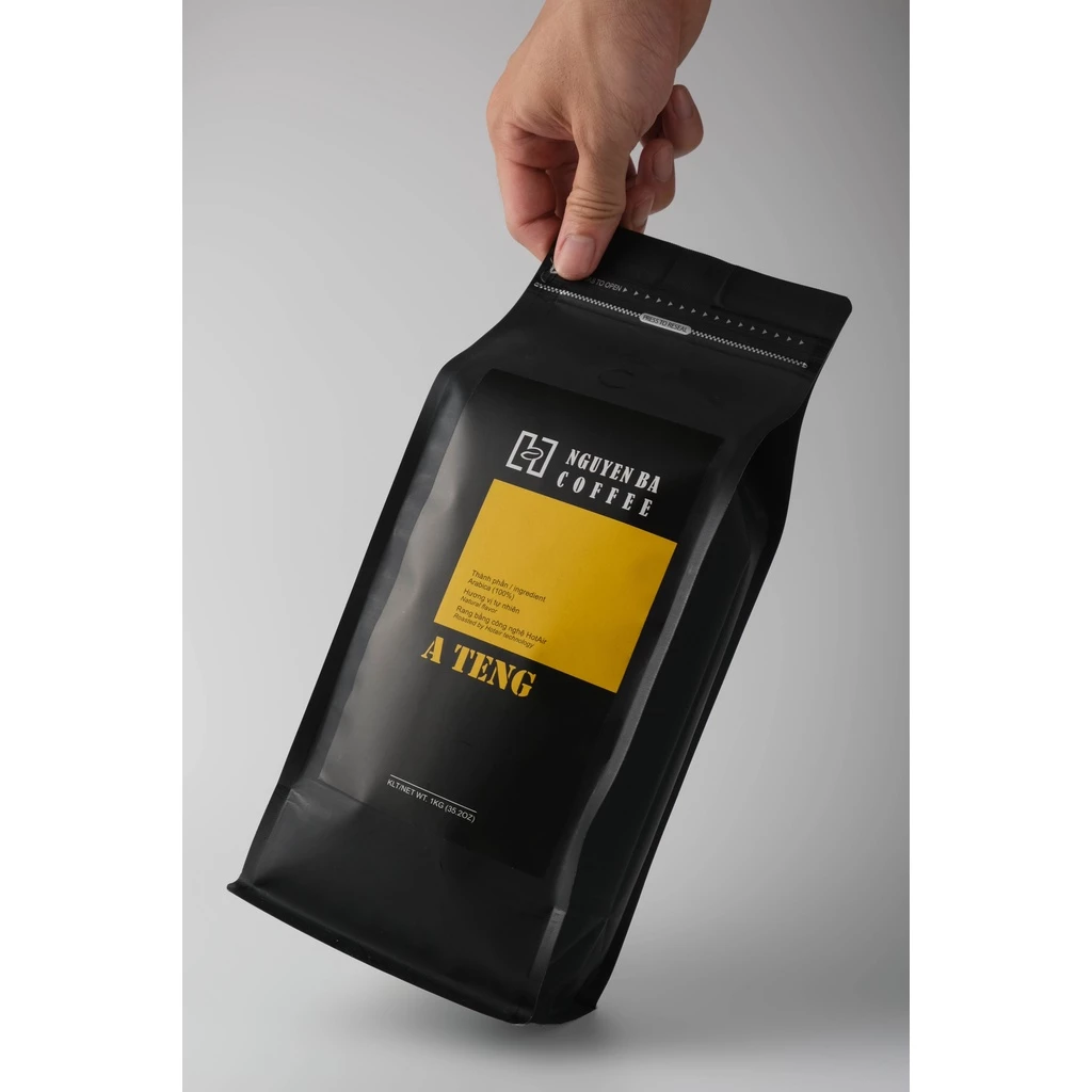 グエンバーコーヒー アラビカ・カウダット A TENG挽き豆 (1000g) - 純粋アラビカ豆100% フィンコーヒー用