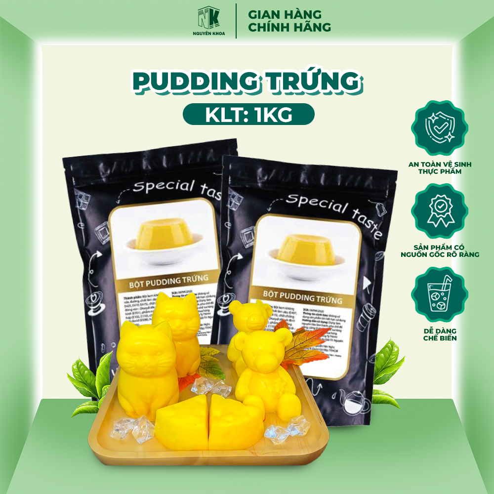 BẾP NGUYÊN KHOA プロ仕様プリンミックス 卵風味 業務用1kg BẾP NGUYÊN KHOA