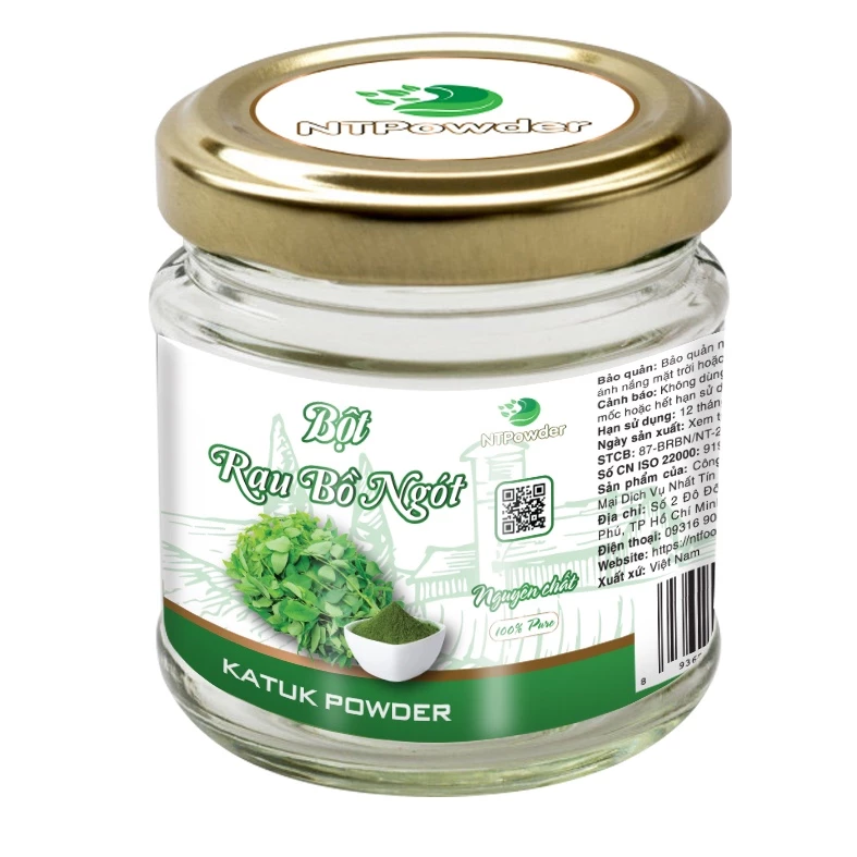 冷凍乾燥ボーゴット（アマメシバ）パウダー NTPowder 60g - Nhất Tín Food