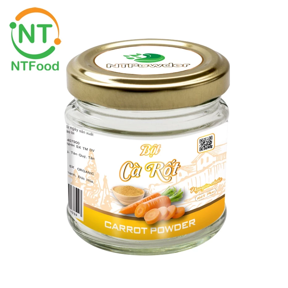 Nhất Tín Food NTPowderフリーズドライキャロットパウダー 60g