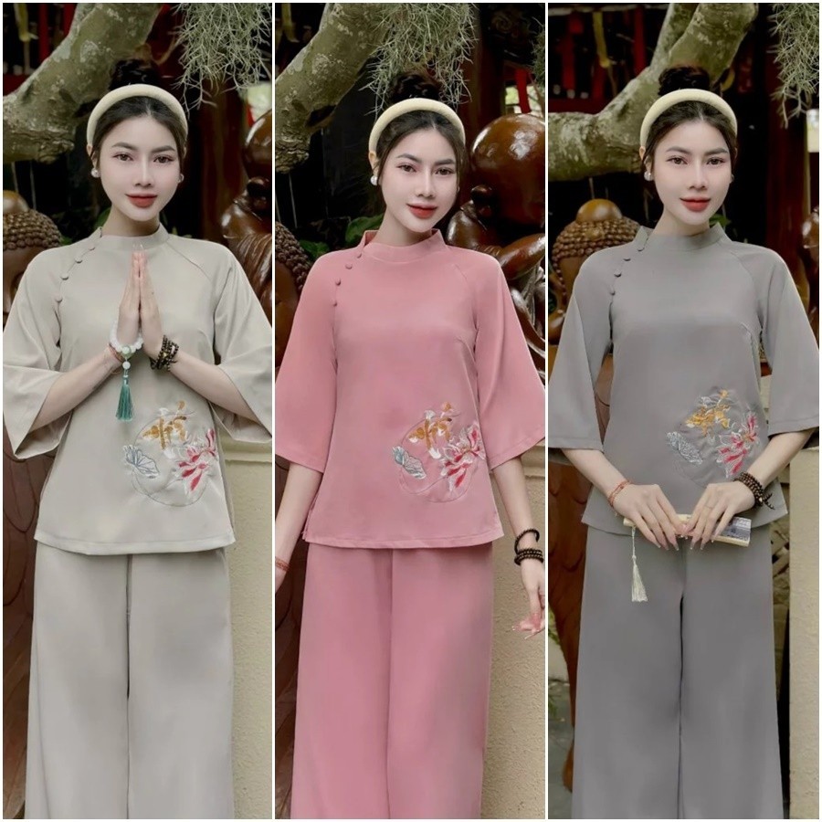 NHU Y ベーシック 仏教式礼拝服セット 刺繍入り高級ベルベット フリーサイズ NHU Y